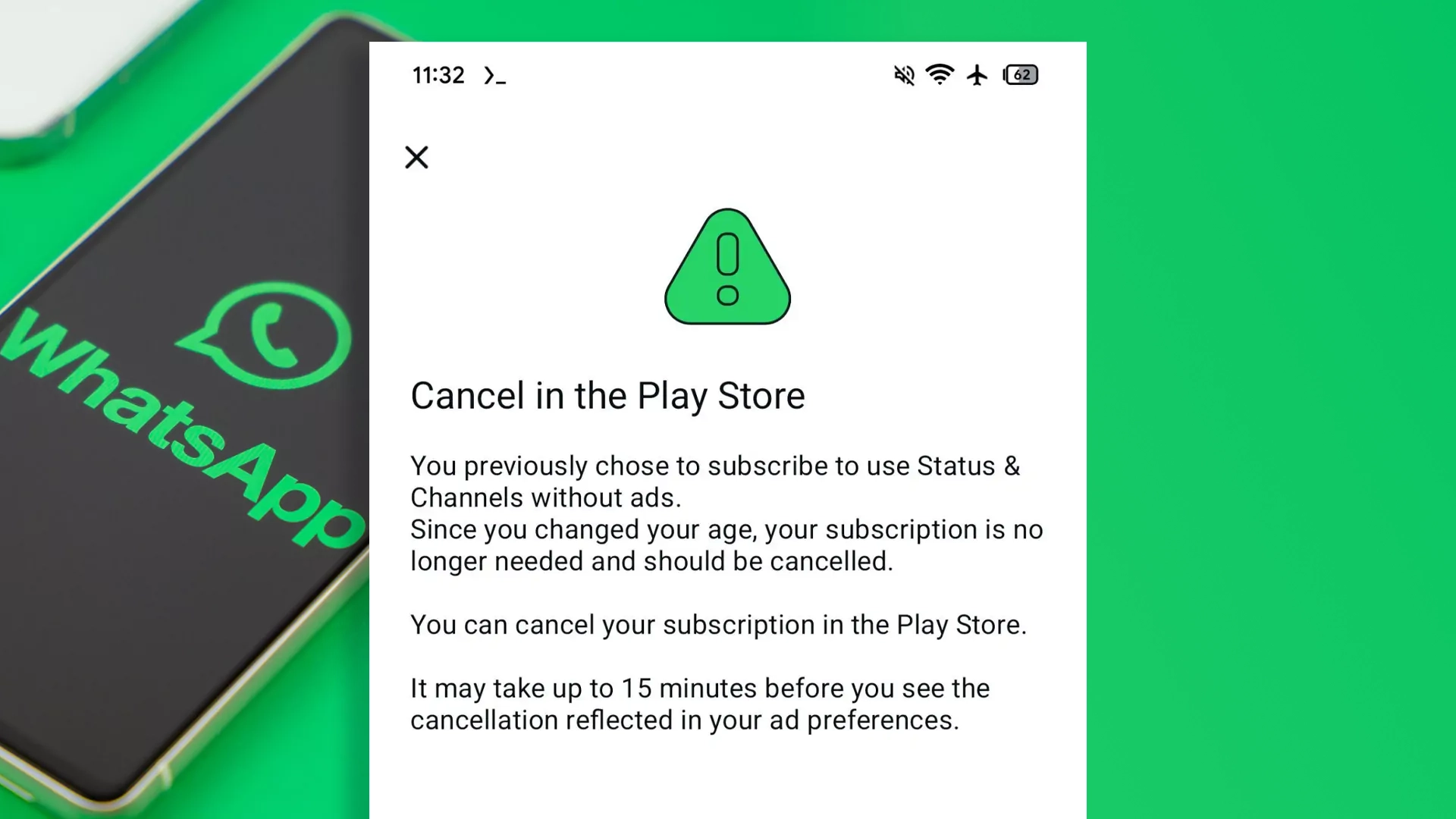 В WhatsApp тестируется платная подписка, отключающая рекламу в каналах и статусах
