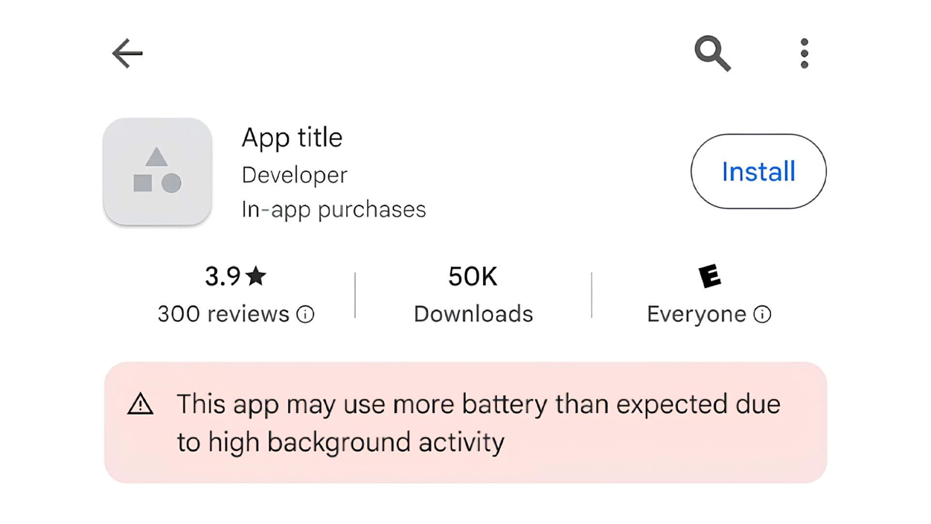 Google Play будет предупреждать о приложениях, которые чрезмерно расходуют заряд батареи