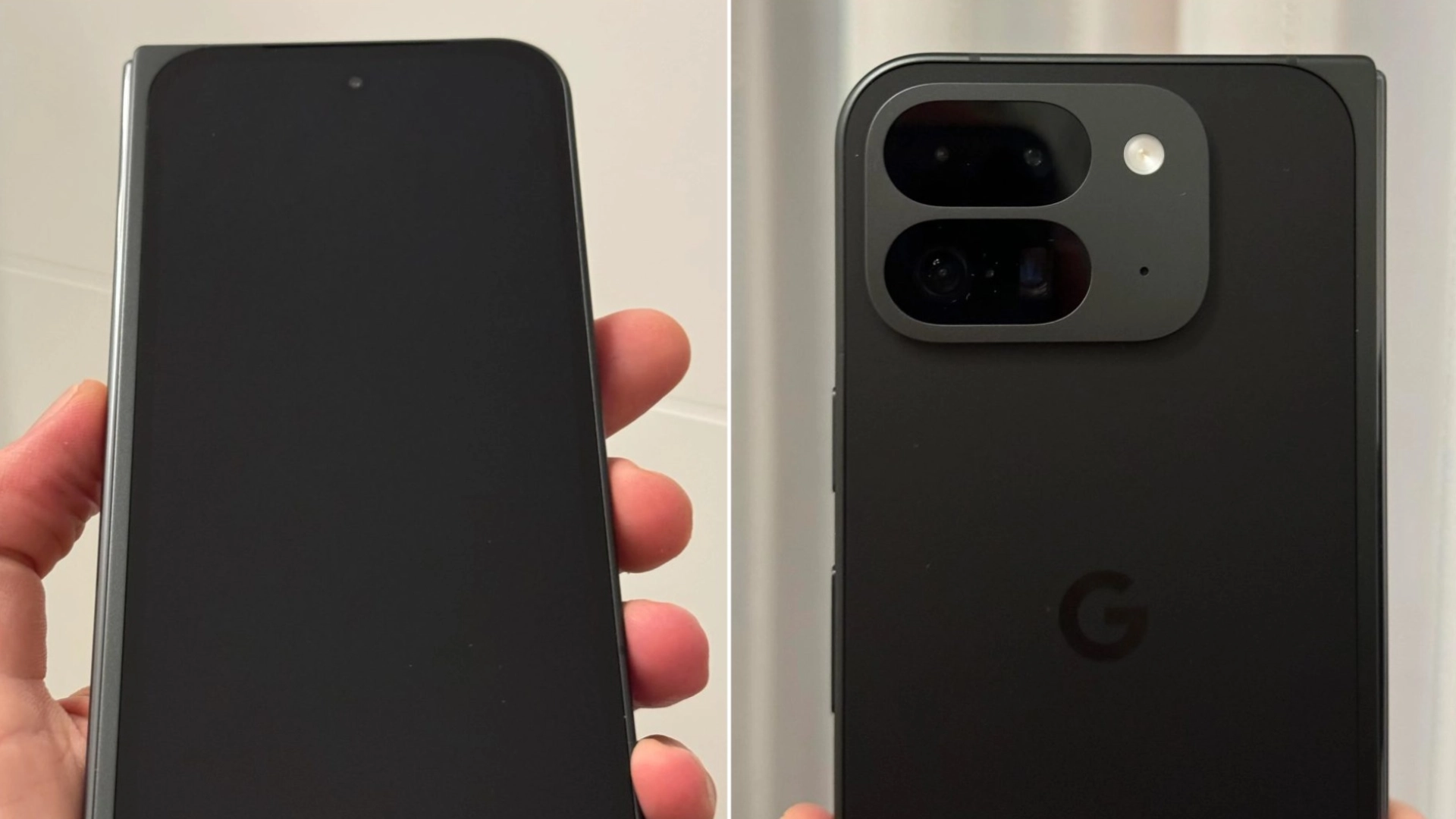 На фото сравнили Google Pixel 9 Pro Fold с первым Pixel Fold