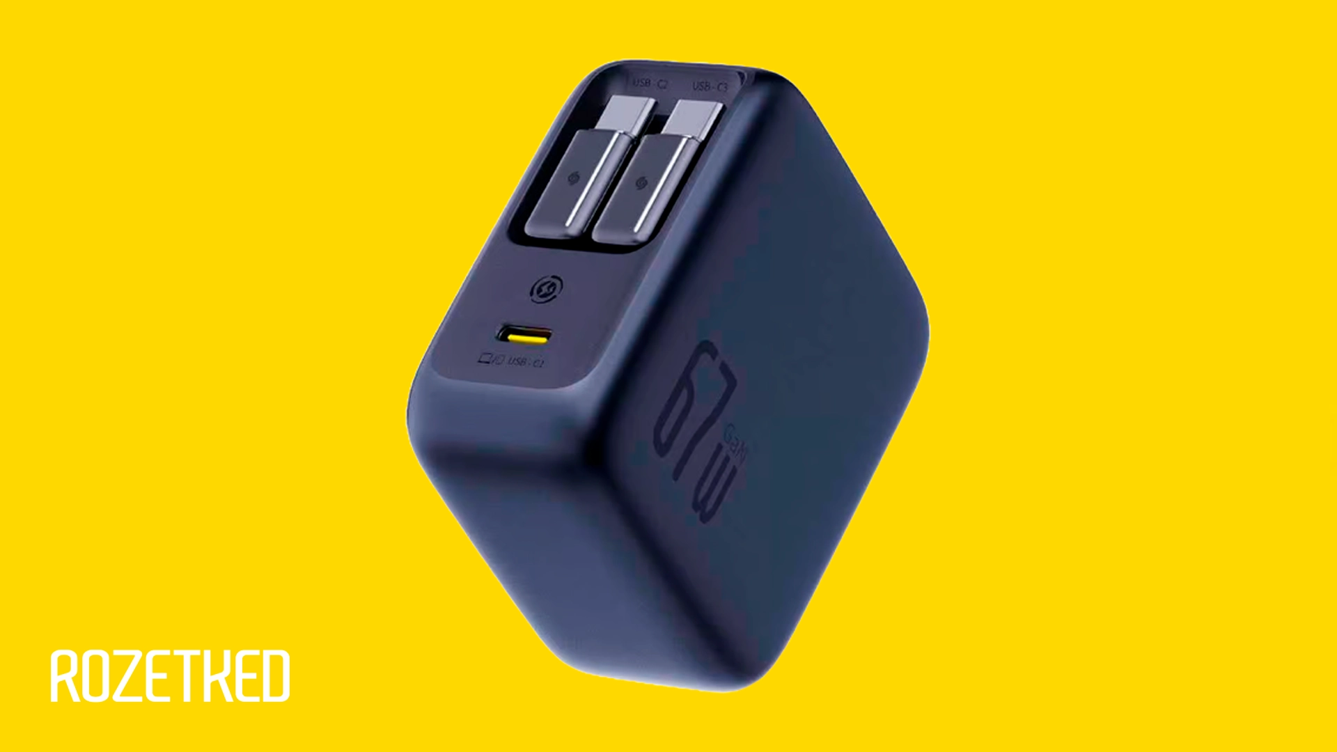 CES 2025: зарядка Baseus Enercore с двумя встроенными кабелями USB-C