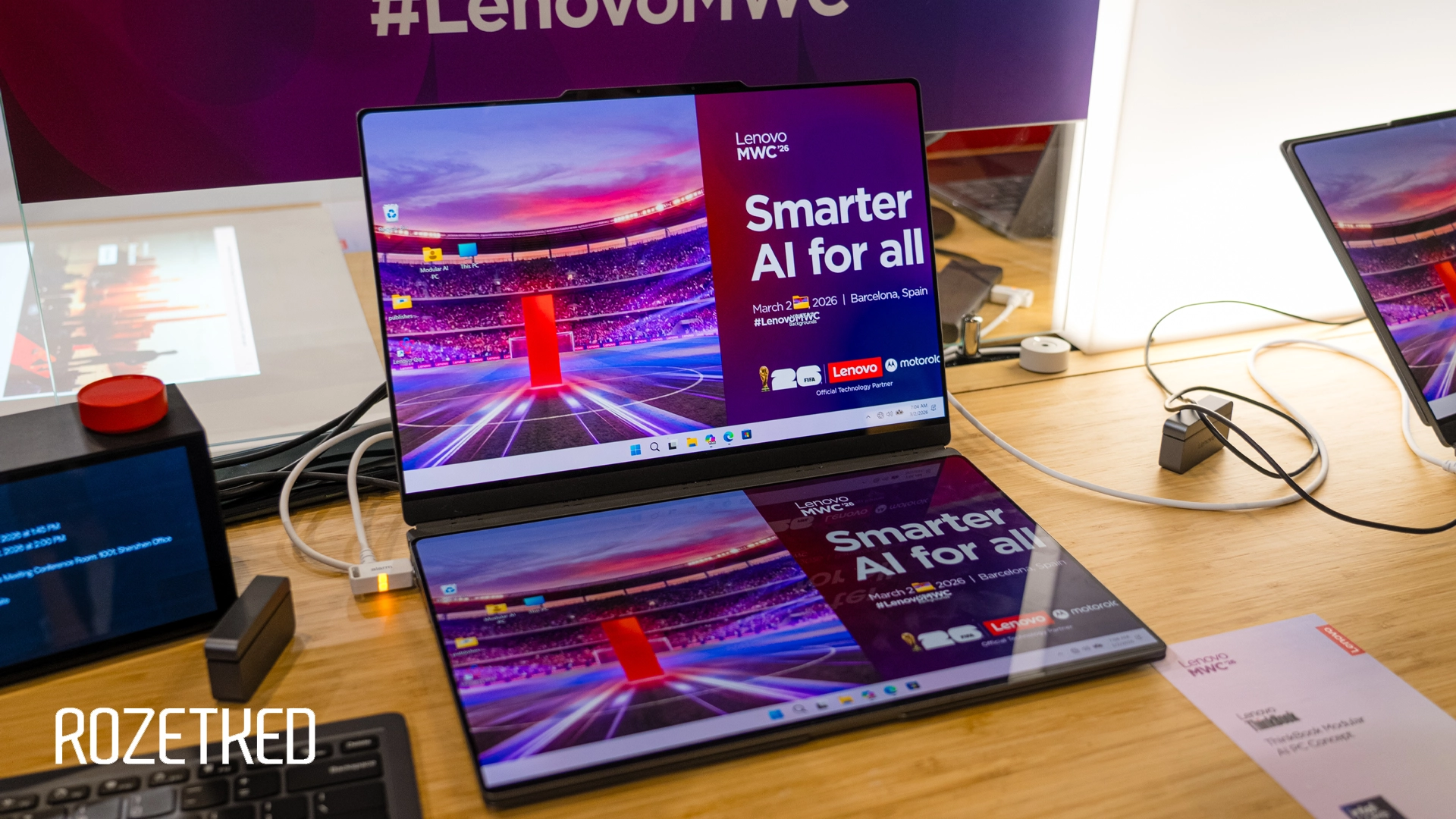 Lenovo показала на MWC 2026 концепт модульного ноутбука ThinkBook Modular AI PC