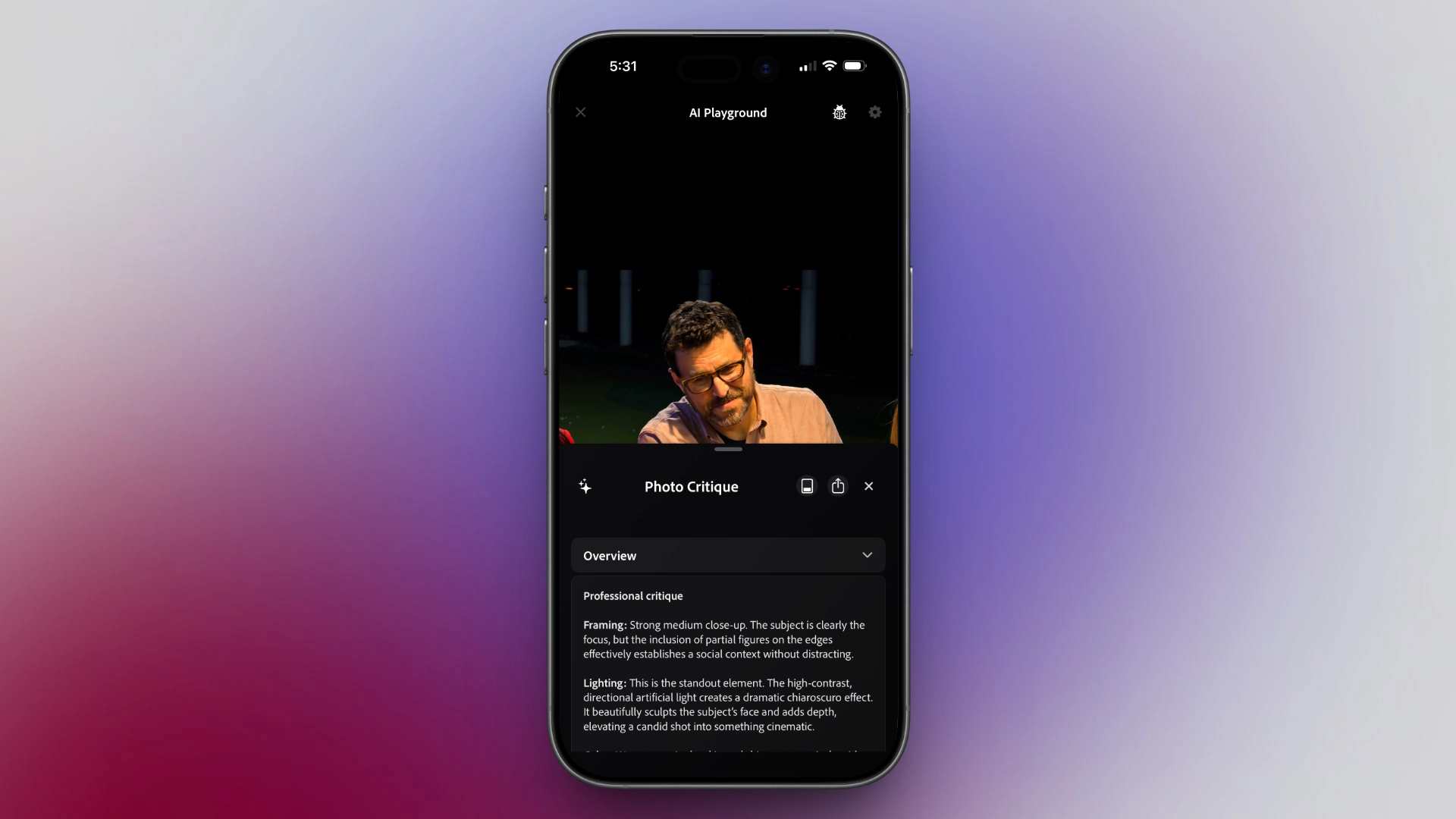 Приложение для камеры Project Indigo от Adobe научилось критиковать сделанные пользователем фотографии