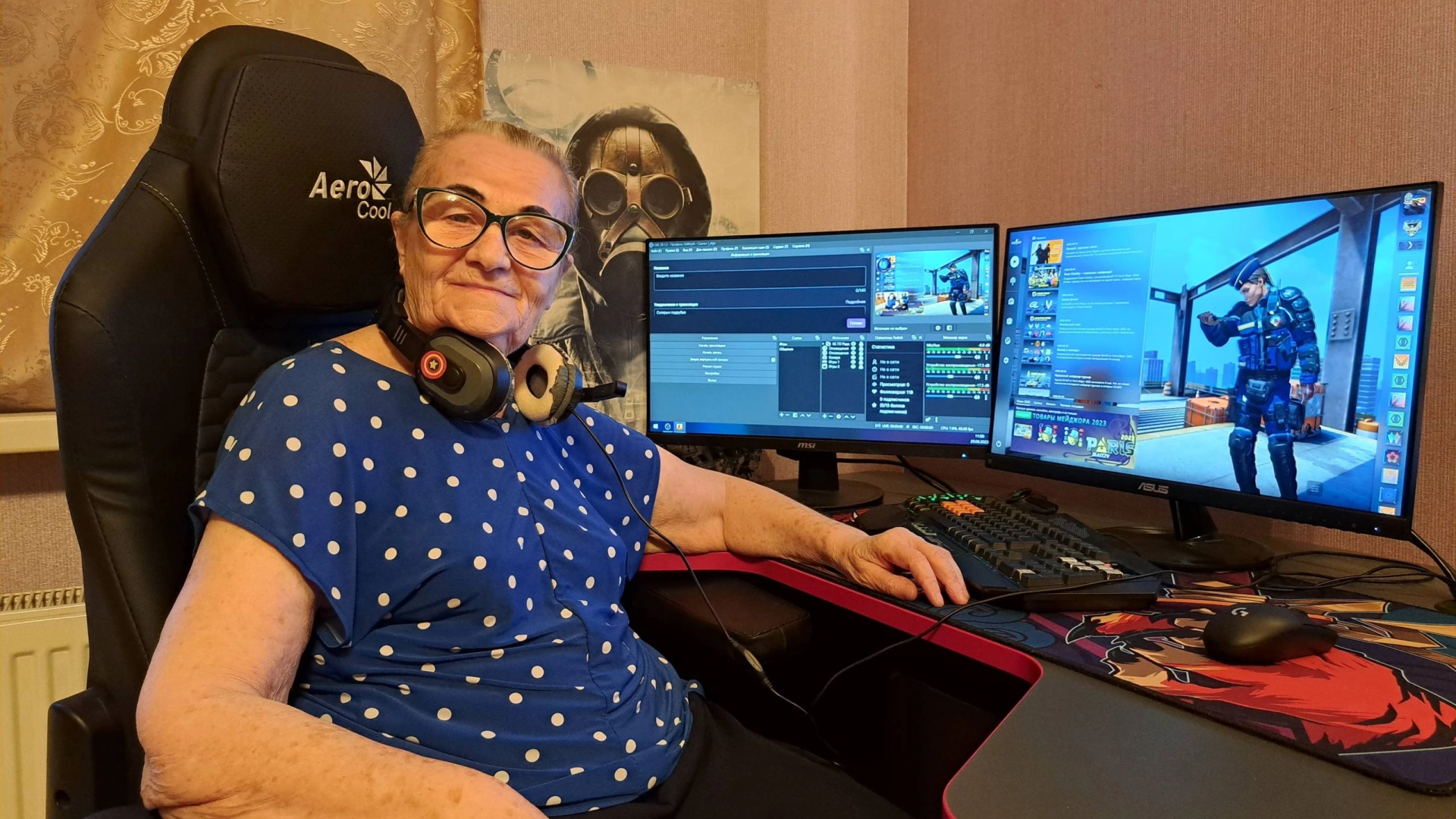 77-летняя стримерша Баба Оля номинирована на премию за эйс в Counter-Strike 2