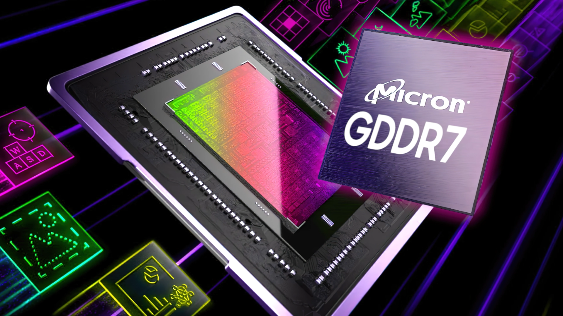 Micron утверждает, что память GDDR7 обеспечит 30-процентный прирост fps в играх