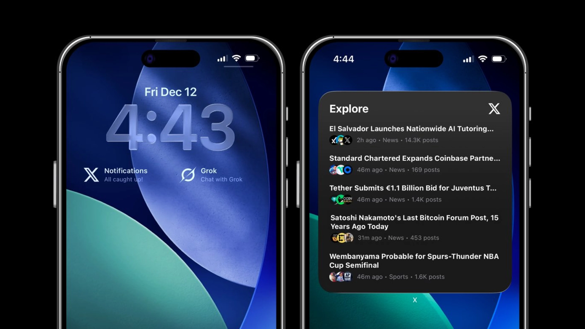 В приложении 𝕏 для iOS появились виджеты — их анонсировали ещё в 2020 году
