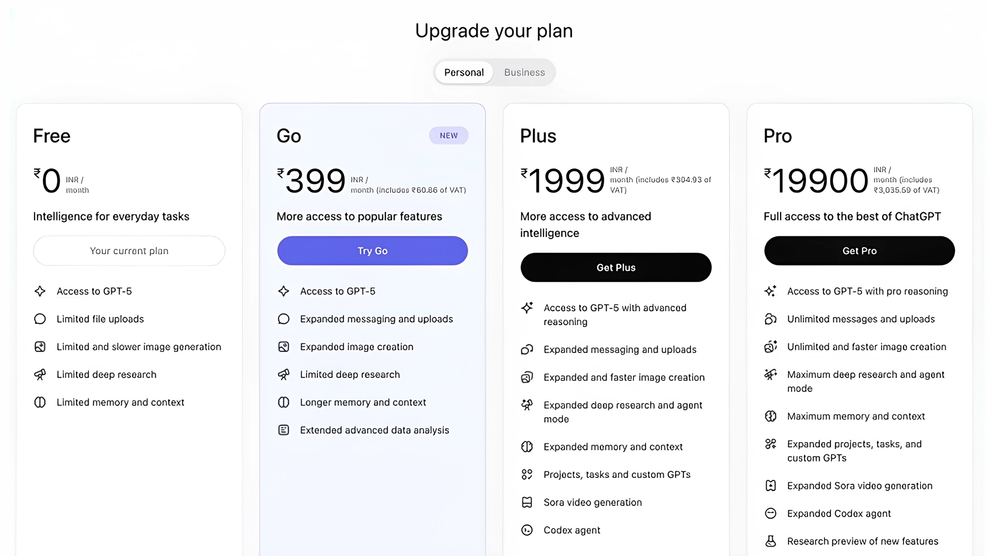 В ChatGPT появился тарифный план за 5 долларов — пока только в Индии