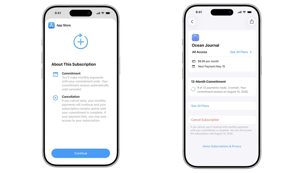 В «Настройках» и App Store можно будет следить, сколько платежей уже внесено и сколько осталось до выполнения годового обязательства