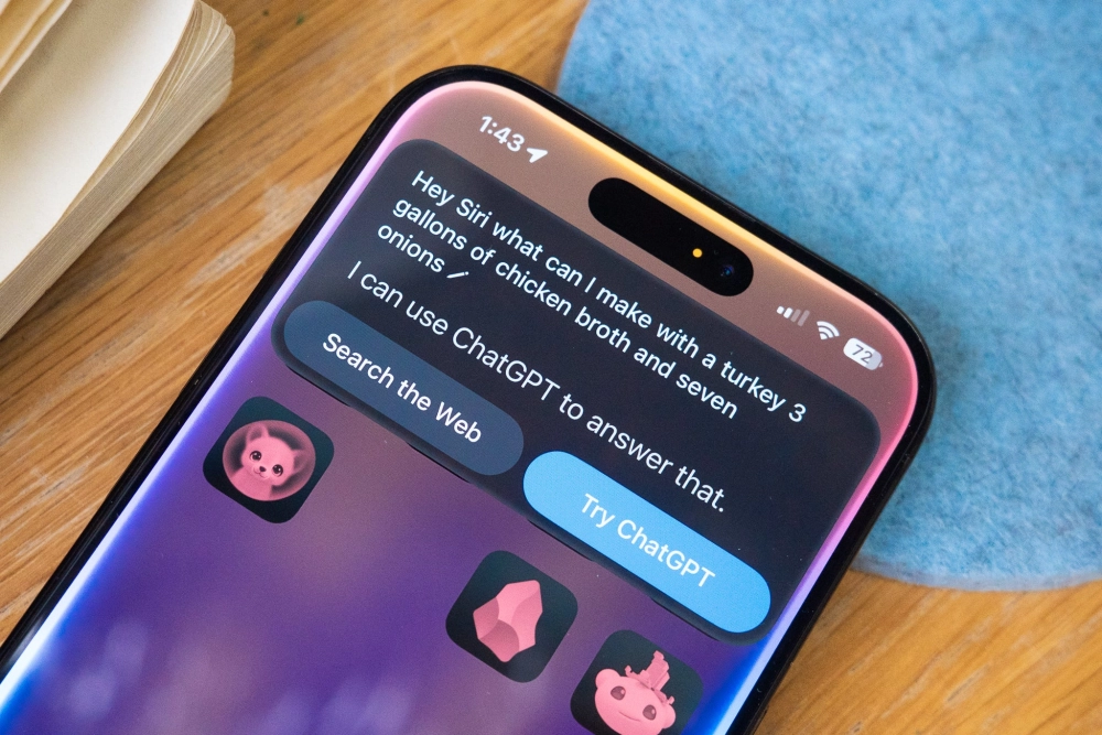 Siri предлагает подключиться к ChatGPT