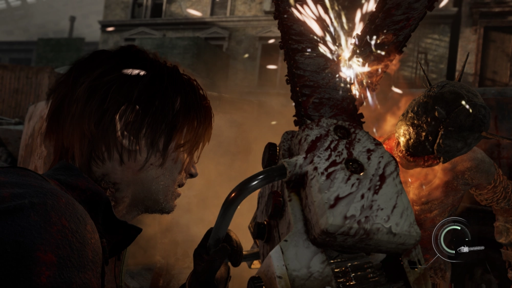 Странно, но за всю игру Леон ни разу не делает сальто