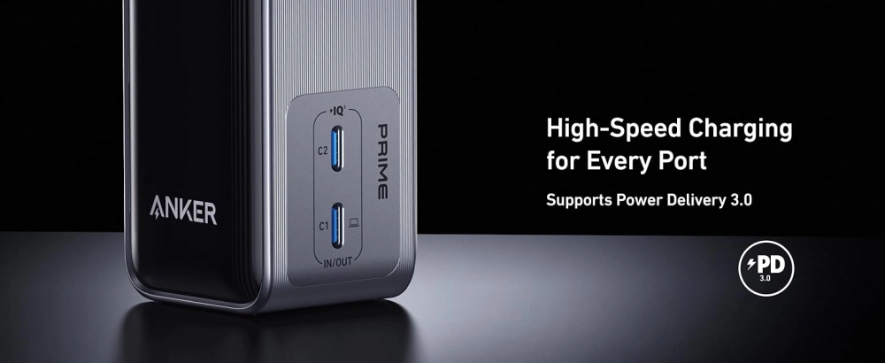 Anker выпустила внешний аккумулятор Prime 65W Power Bank ёмкостью