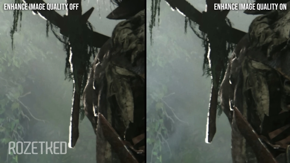 Пример, где от Enhance Image Quality нет никакой пользы 