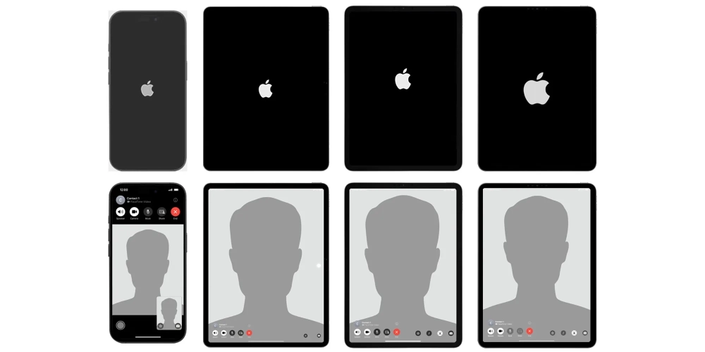 на рендере видно, что у iPhone SE «островок» вместо «чёлки»