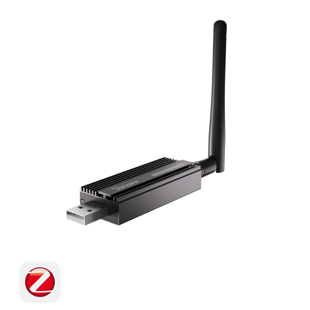 USB-стик Sonoff, через который Home Assistant общается с Zigbee-устройствами. Фото: Sonoff