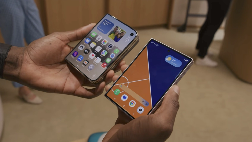 К iPhone ещё примагничен чехол, но он и без того толстый / Источник: MKBHD