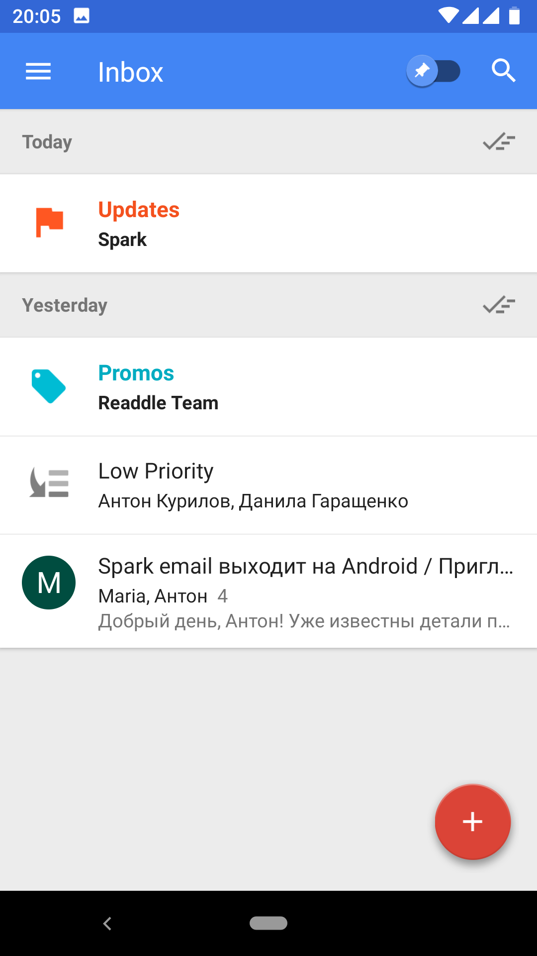 Spark для Android: достойная замена Google Inbox? - Rozetked.me