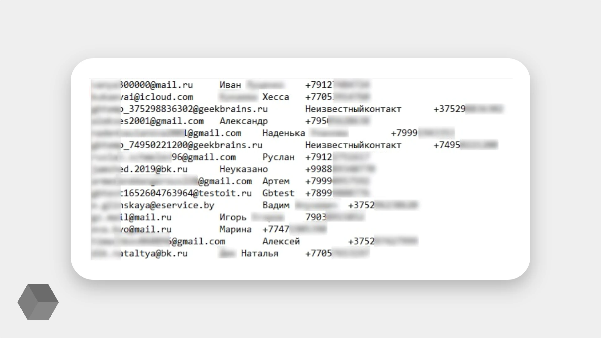 В сети нашли базу с именами и телефонами клиентов онлайн-школы Geekbrains -  Rozetked.me