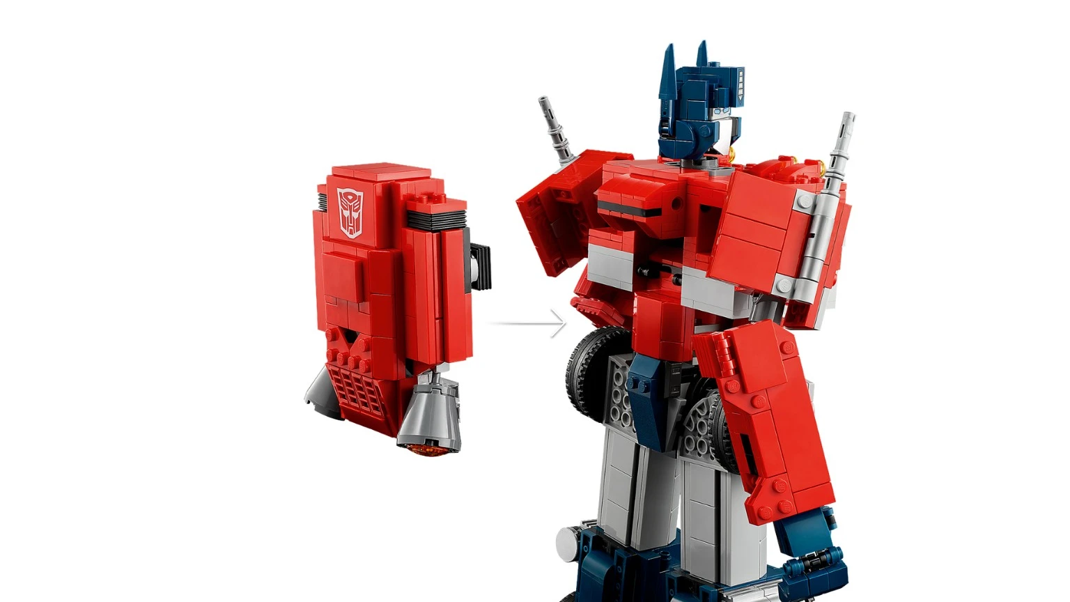 LEGO представила набор Optimus Prime с лидером автоботов из мультсериала  «Трансформеры» 1984 - Rozetked.me